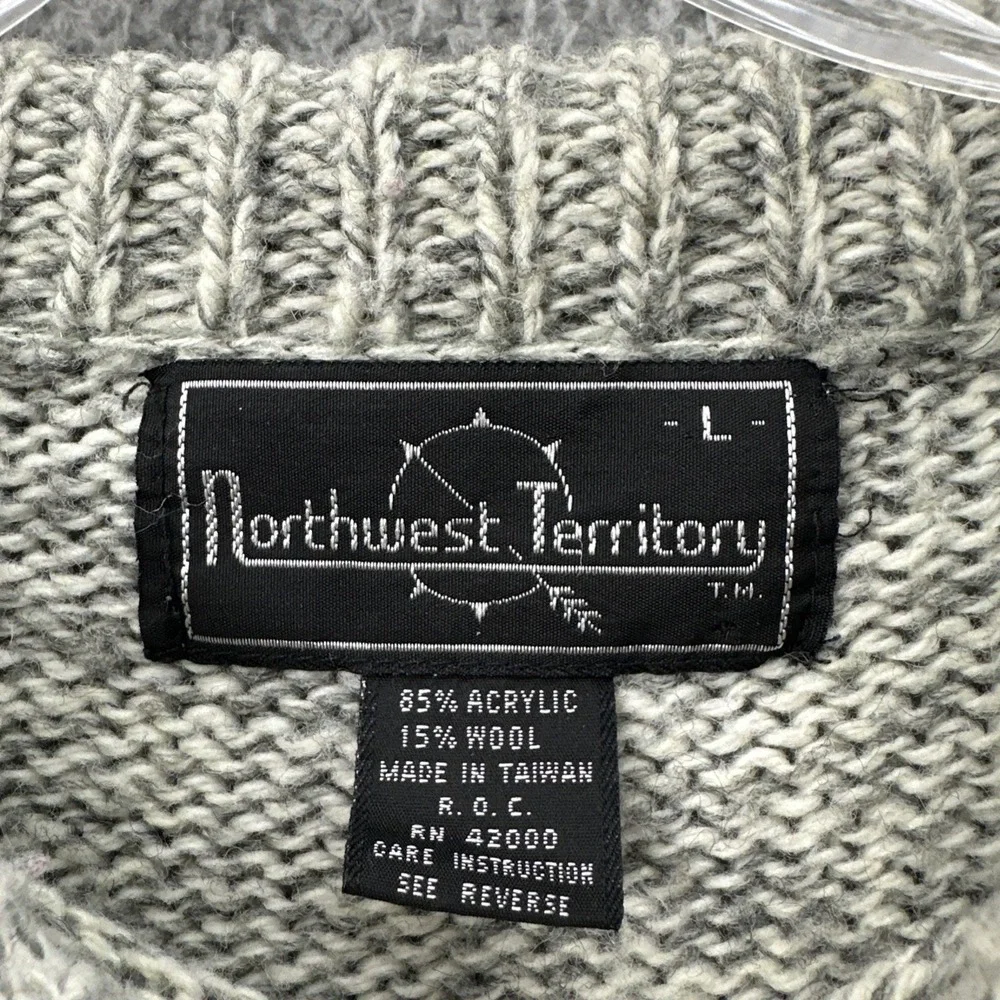 Vintage Northwest Territory Knit Sweater Fair Isle‎ Preppy Cabincore Men's Large